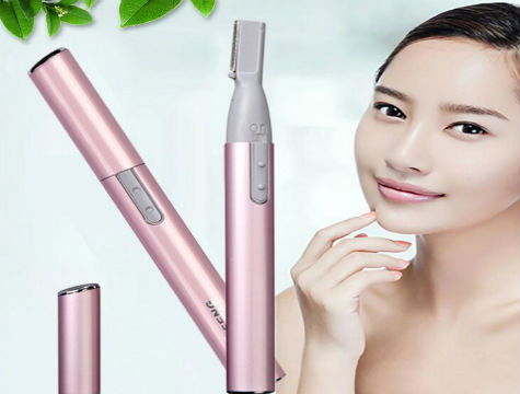 Lady Eyebrow and Mustache Plucking Machine - Battery Powered Facial Hair Remover