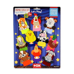 Farm Animals 10 Piece Finger Puppet Set