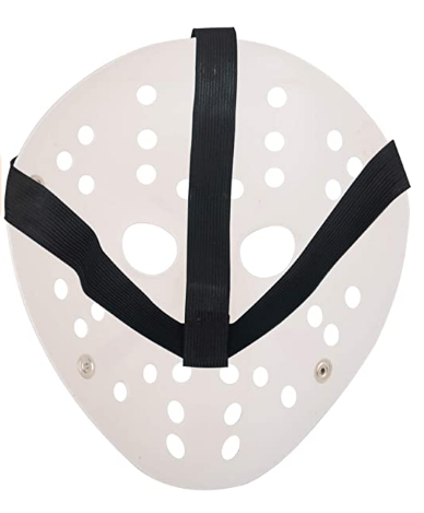 White Color Red Stripes Full Face Hockey Jason Mask Hannibal Mask