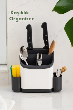 Countertop Sponge Spoon Holder Kitchen Organizer - Multipurpose Organizer Knife Holder Turk-TIM198