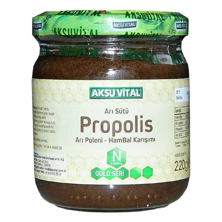 Royal Jelly Propolis Pollen Honey Mix 220 Gr