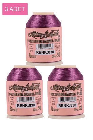 3 Pieces Altinbasak Oya and Lace Floss 20 gr - Turk - No: 830