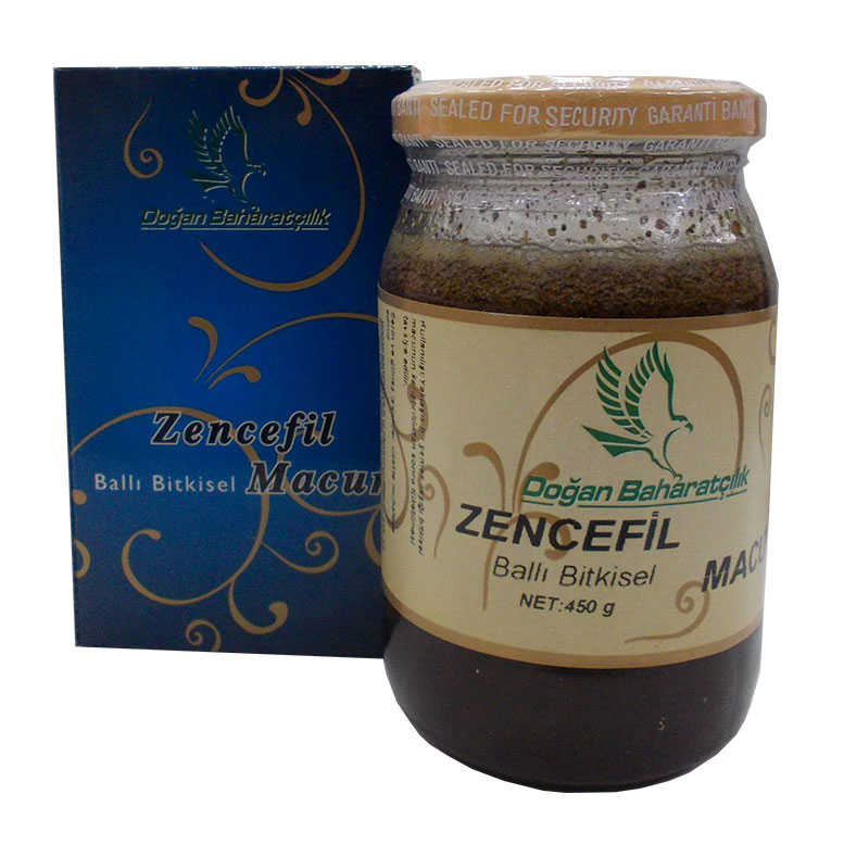 Ginger Honey Herbal Mixture Glass Jar 450 Gr