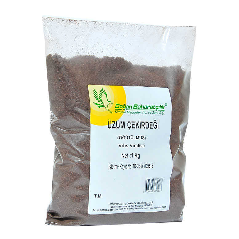 Grape Seed Ground Natural 1000 Gr Package