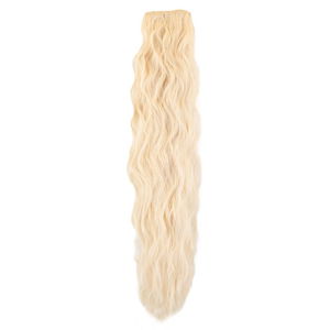 Kanekalon Fiber Synthetic Embossed Wavy 8 Piece Hair Snaps / Platinum