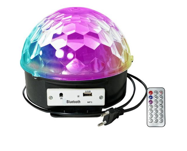 Crystal Led RGB Disco Ball with Remote Control