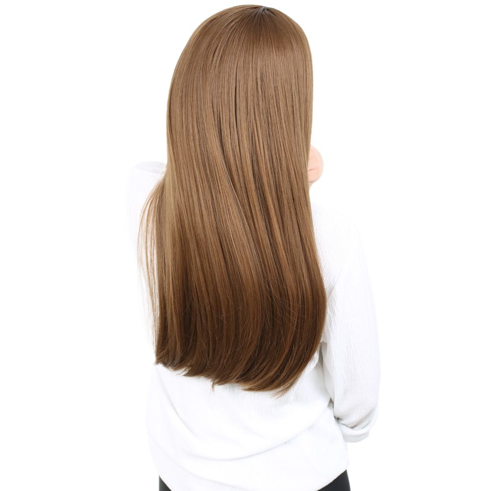 Kanekalon Fiber Synthetic Long Straight Wig / Auburn