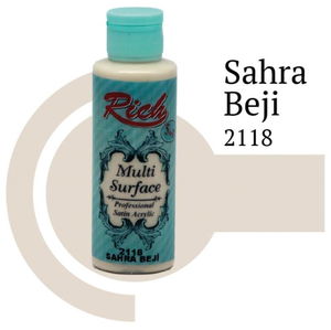 Rich Multi Surface 2118 Sahra Beji Acrylic Boya 120 cc