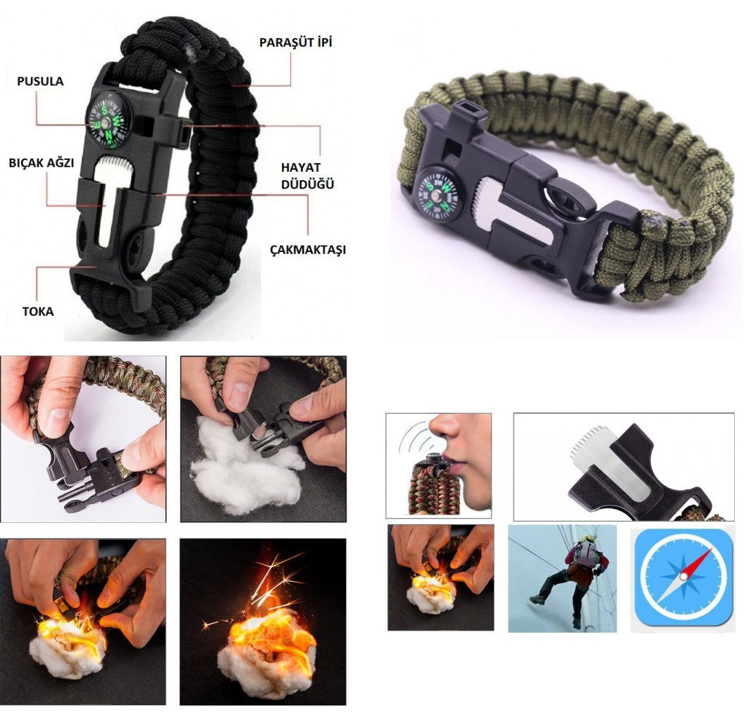 Survival Bracelet - SOS Multifunctional Survival Bracelet