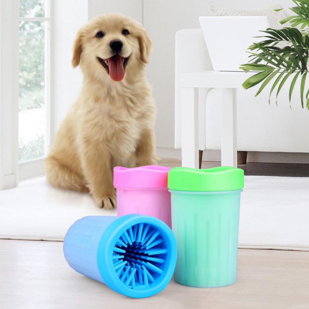 Paws Foot Wash Bucket Silicone Gel Brush Cat Dog (Small)