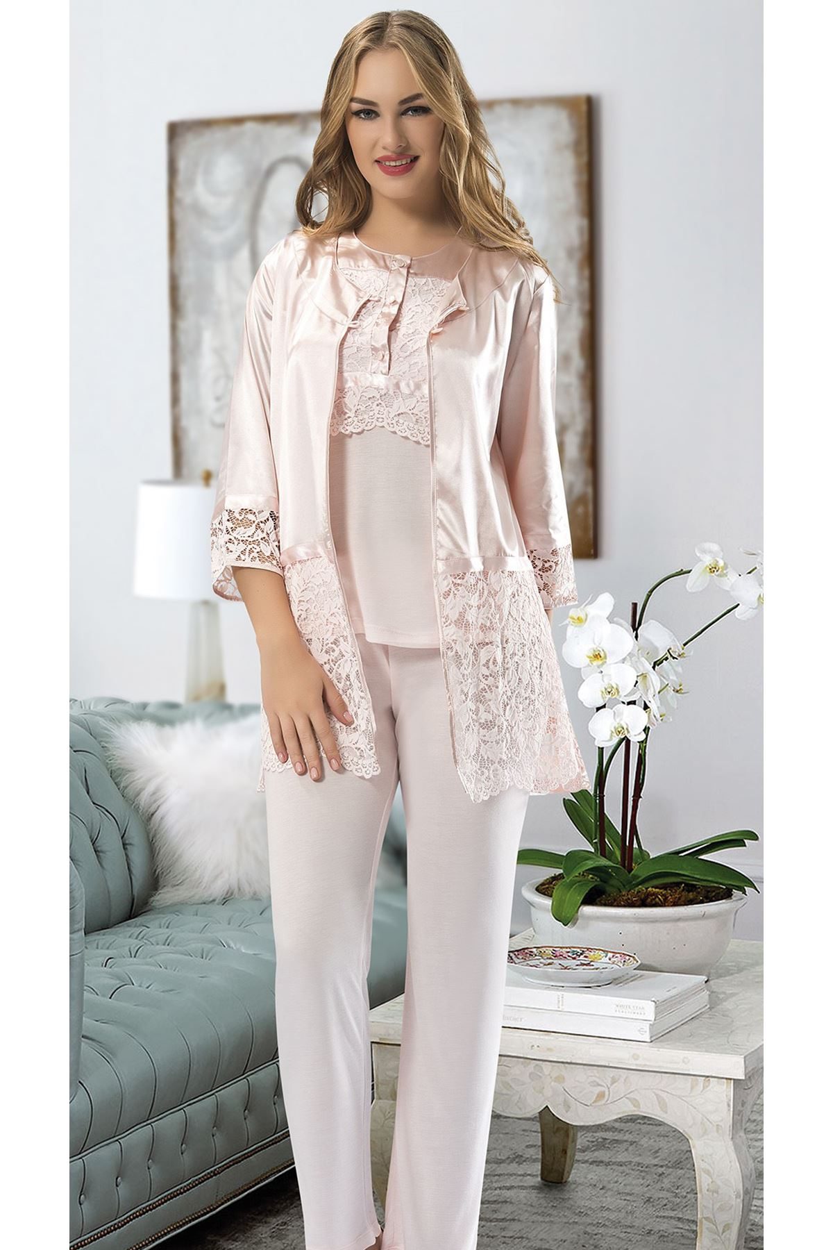 Powder Combed Pajama Set