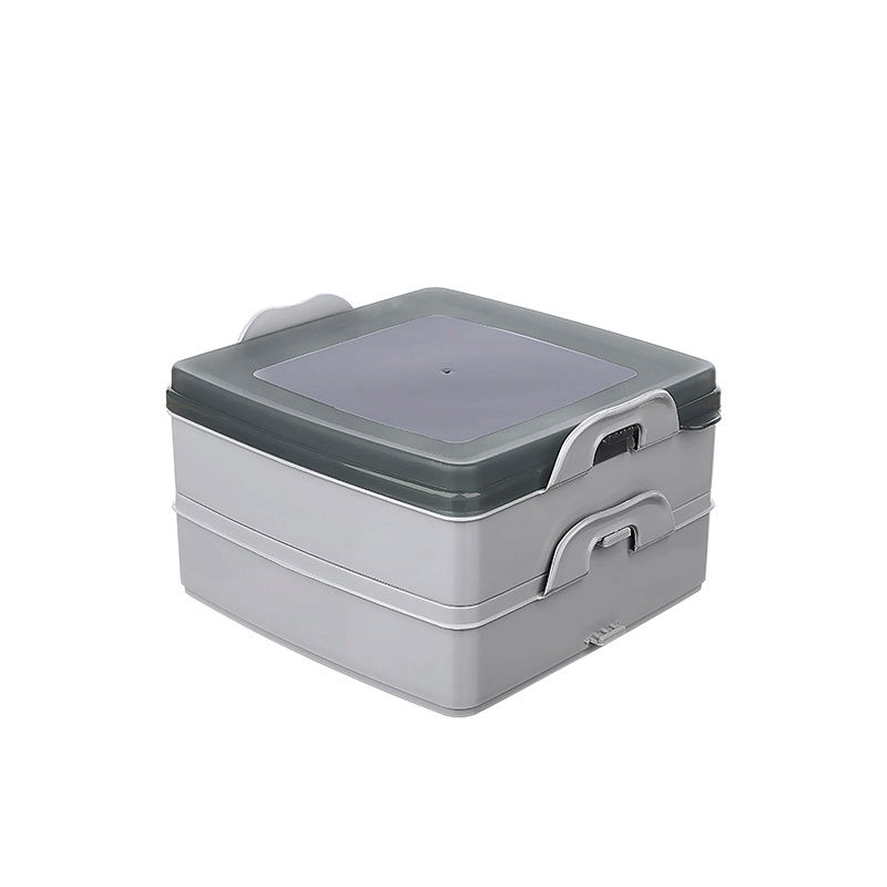 2 Layer Storage Container with Lid - Nutrition Container - Lunch Box Diet Container