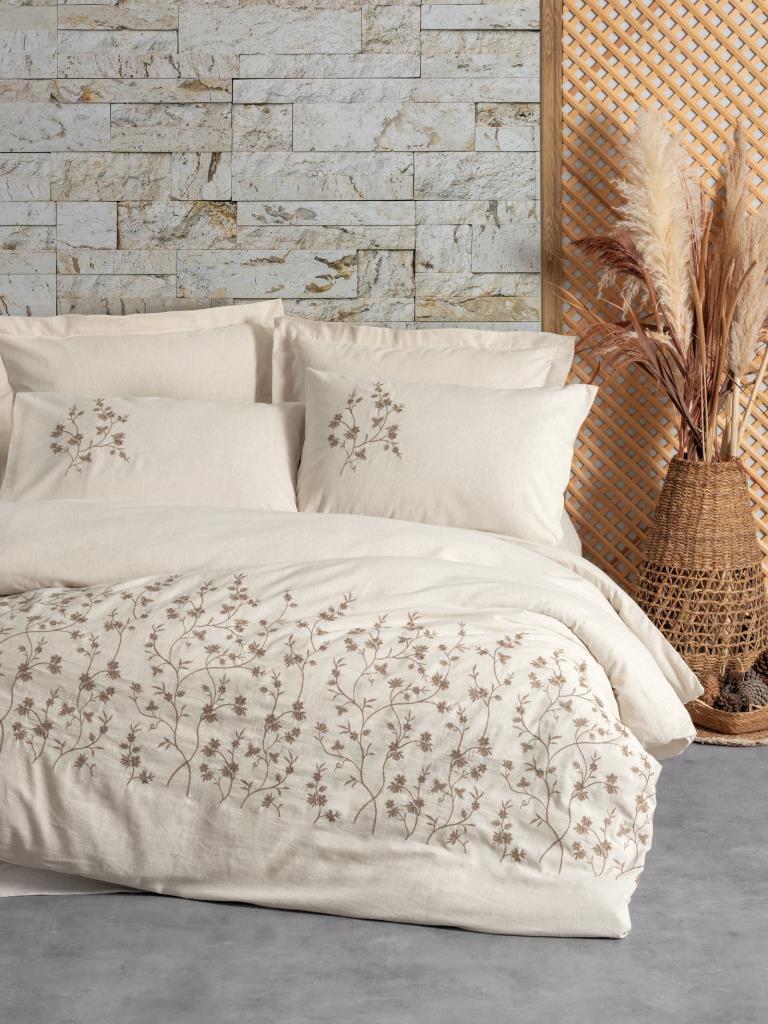 Cotton Linen Double Duvet Cover Hemera