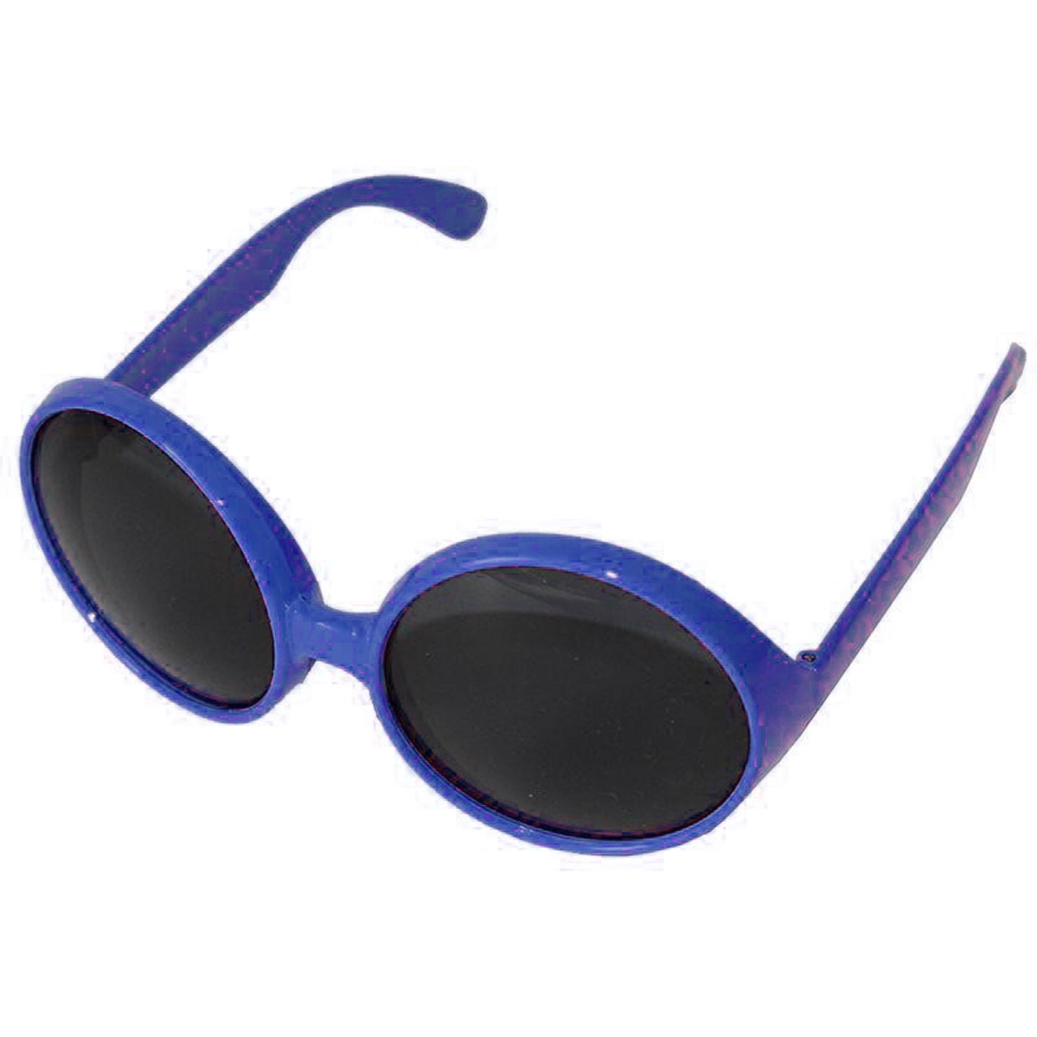 Round Yeşilçam 80s 90s Party Glasses Retro Blue Color