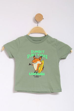 1-4 Years Printed Kids T-Shirt Mint