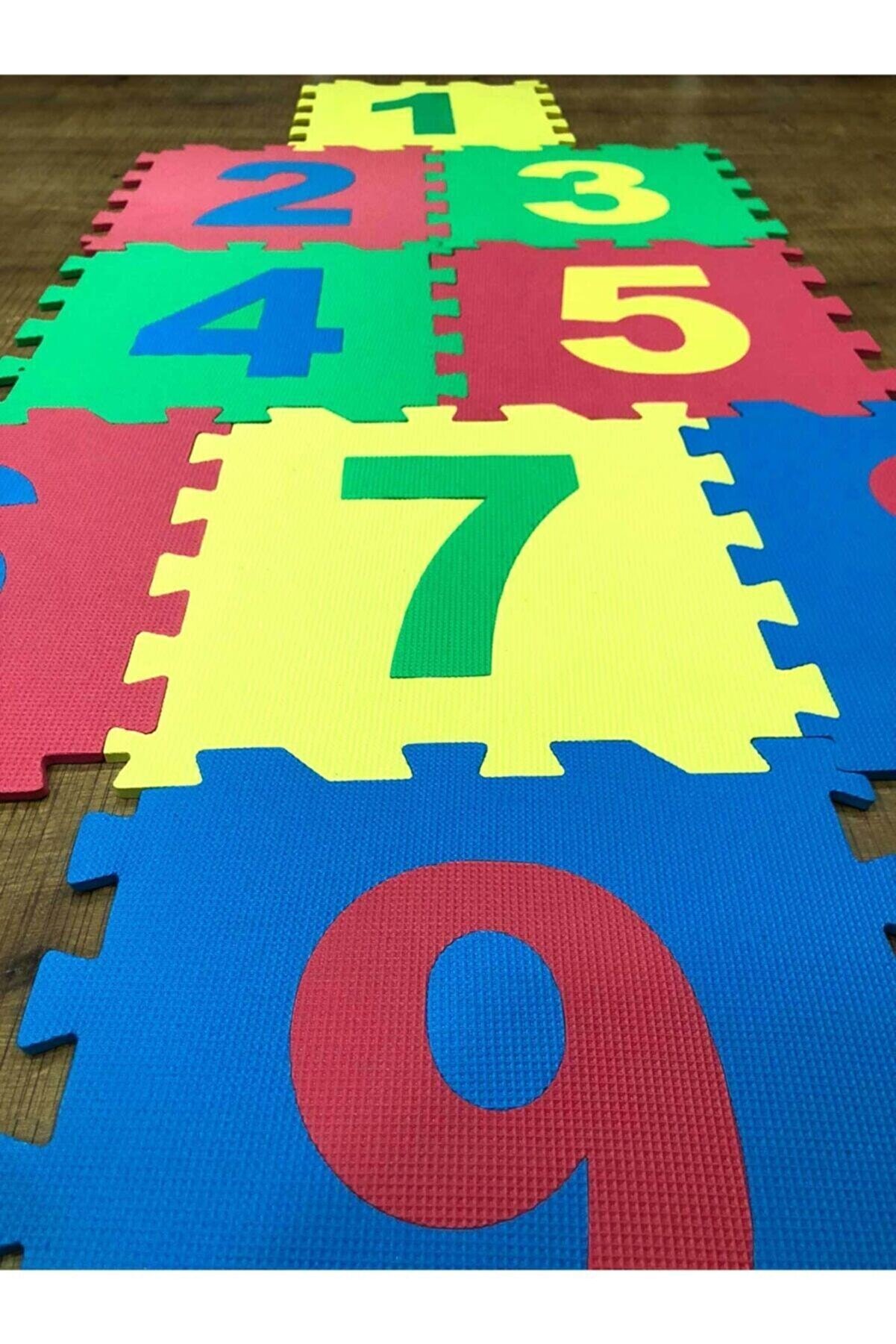 9 Piece Kids Play Tiles Eva Puzzle Floor Mat Numbers Educational Play Carpet