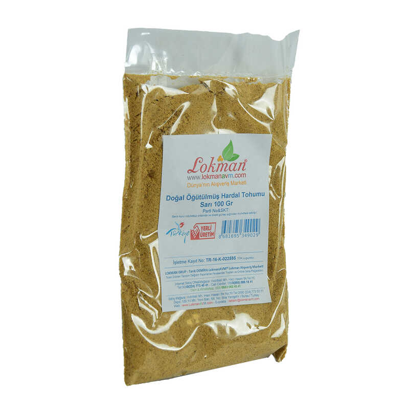 Mustard Seed Ground Natural Yellow 100 Gr Package