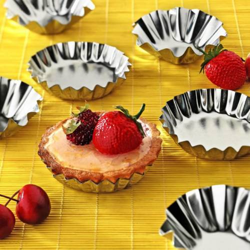 Stainless Steel Metal Cake Mold - 6 Pieces