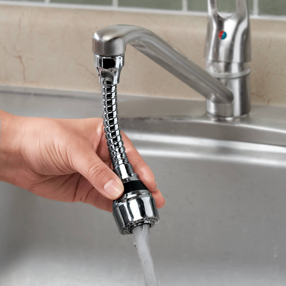 Turbo Flex 2-Stage Plastic Flexible Faucet Head