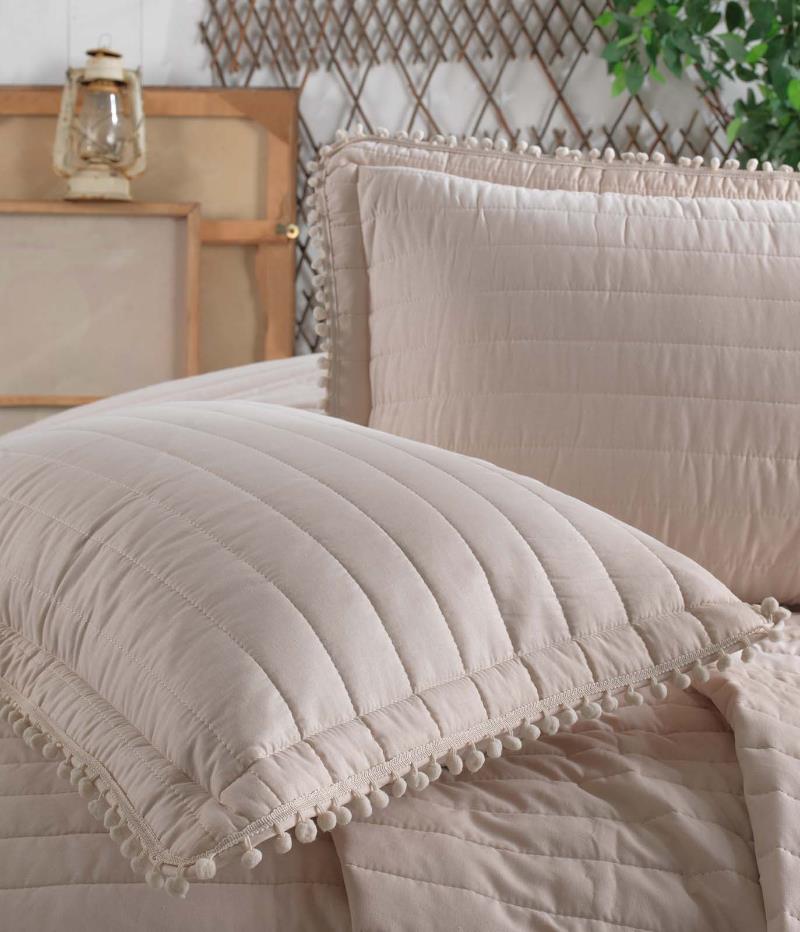 Double Bedspread Pedra V1 Beige