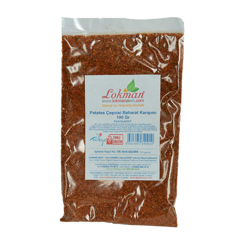 Fried Potato Spice Seasoning Mix 100 Gr Package