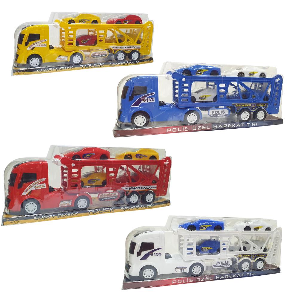 Transporter Truck and 4 Cars 40 Cm - 6379