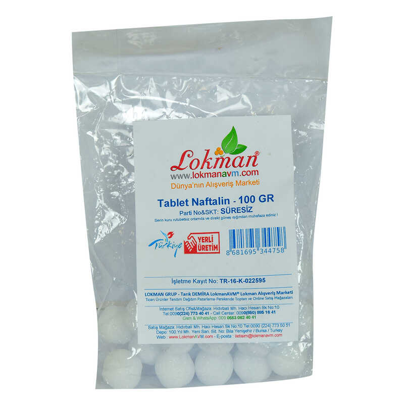 Naphthalene Bilya Tablet 100 Gr Package