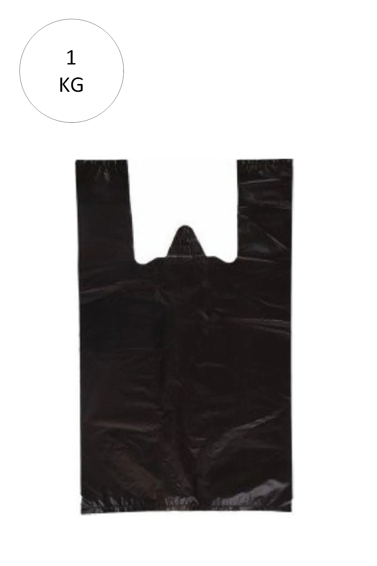 Black Athlete Bag Medium Size 29x50 cm Approximately 85 Pieces 1 Kg