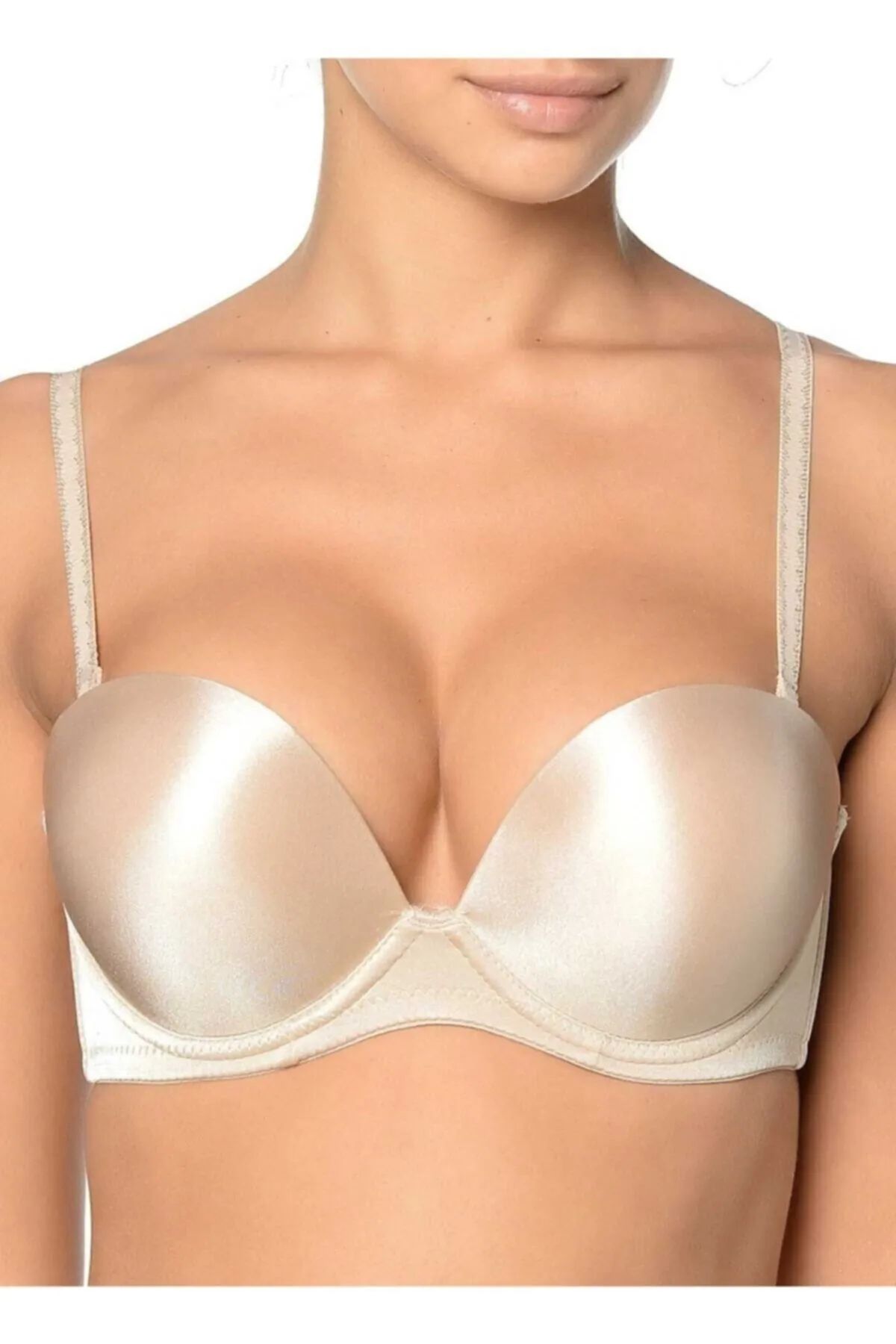 Women's Cappucino 2 Size Up Full Push-up Padded Magic Supported Bra Reina