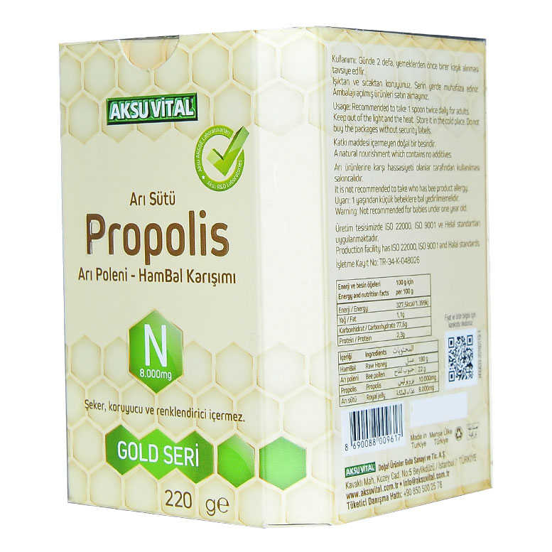 Royal Jelly Propolis Pollen Honey Mix 220 Gr