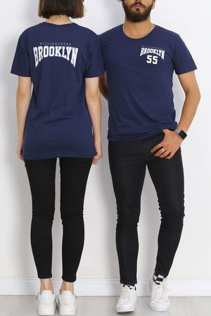 Printed T-Shirt Navy Blue