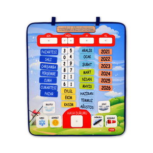 Learning the Calendar (2024) Felt Wall Board , Educational Toy