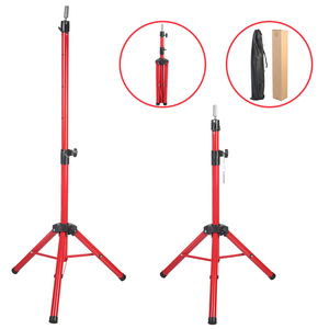 Metal Tripod / Red + Carrying Case For Custom Hairdresser Training Manikin