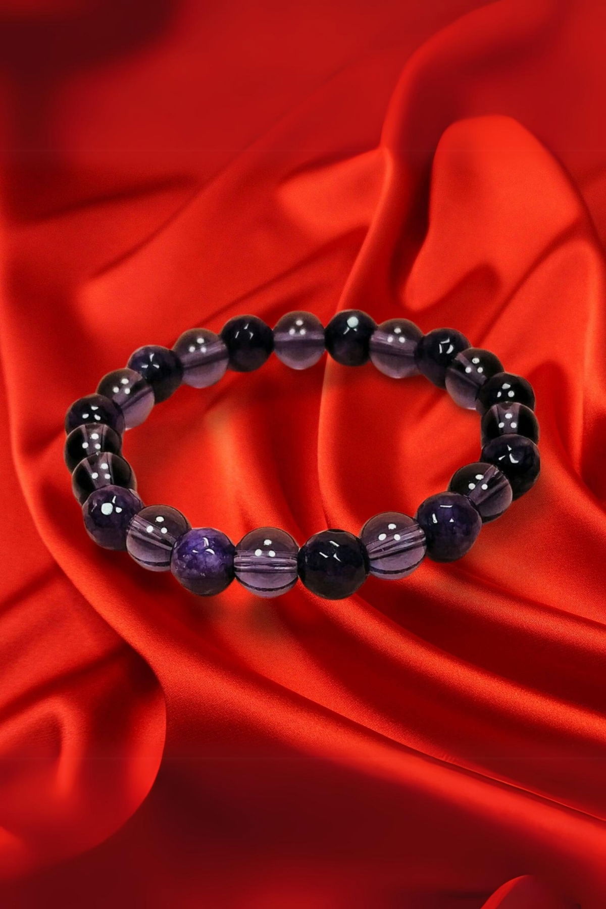 Amethyst Natural Stone Bracelet Boxed