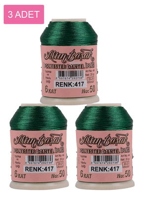 3 Pieces Altinbasak Oya and Lace Floss 20 gr - Turk - No: 417