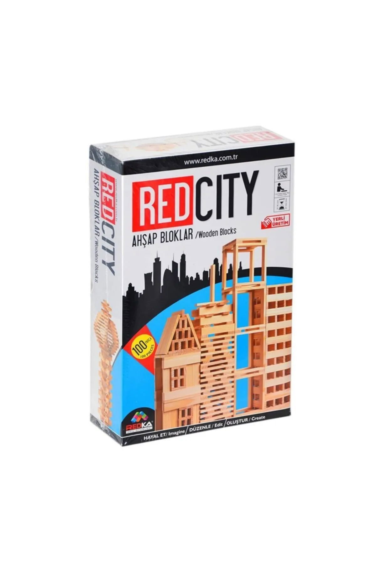 Redka Mind Games Redka Redcity Game Wooden Blocks