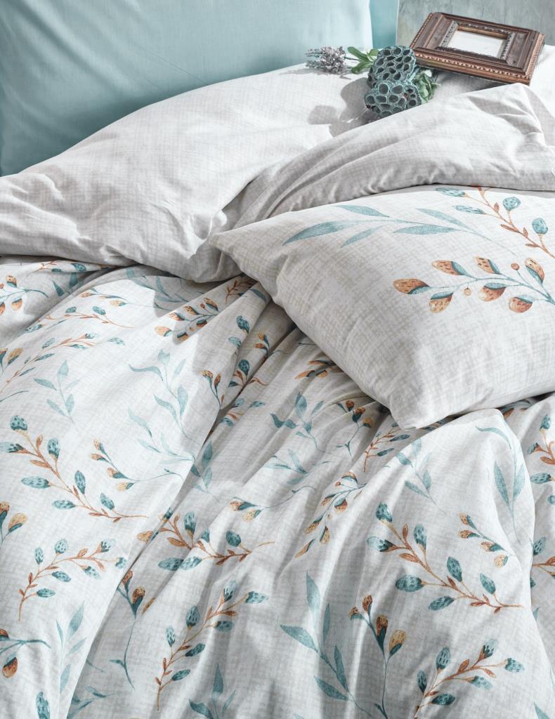 Ranforce Duvet Cover Set Double Lendell Mint