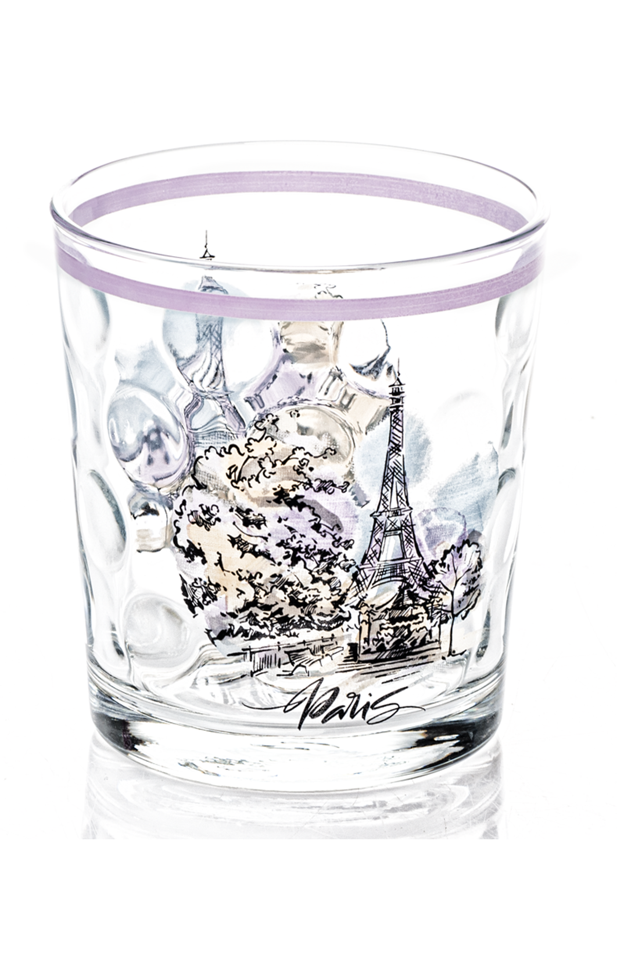 Soft Drink Glass Paris Patterned 1 Piece Turk-SGM08603