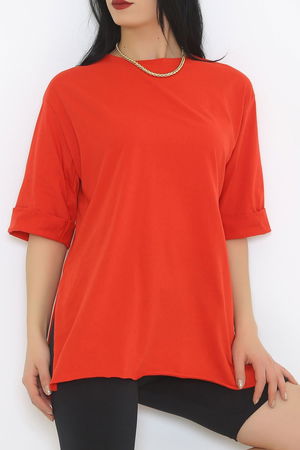 Double Sleeve T-Shirt Red