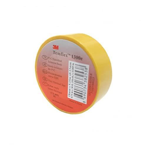 3m Temflex Yellow Insulated Electrical Tape 18 mm