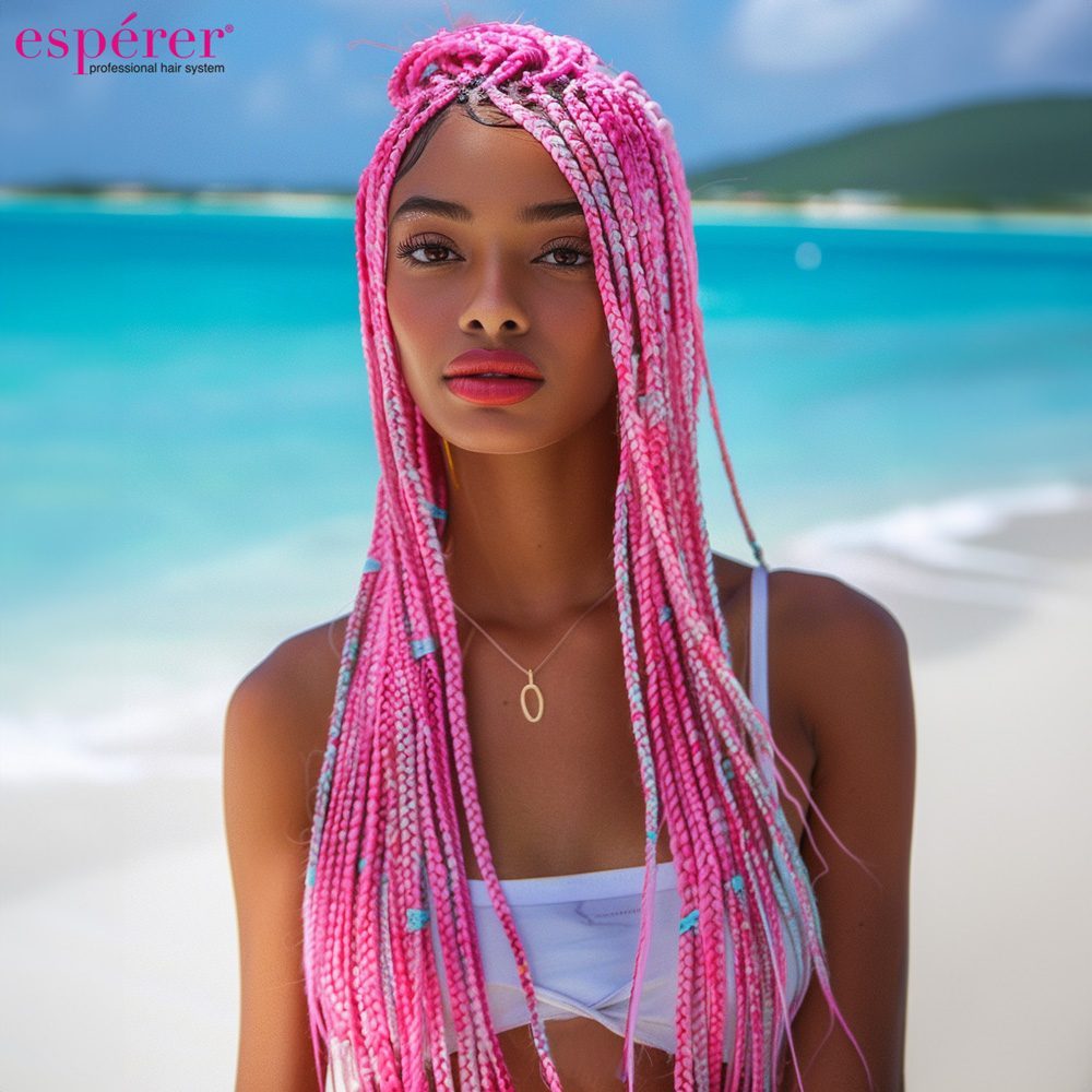 Synthetic Braiding Hair Esperer 100 Gr. / Light Fuchsia