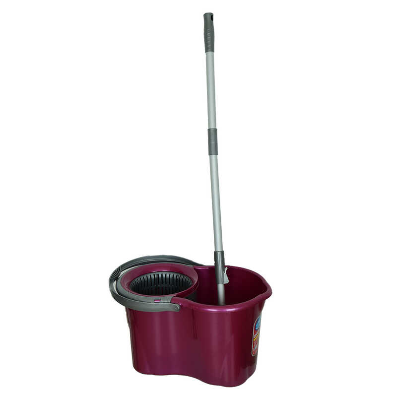 Spin Mop Cleaning Set 360 Degree Rotating Head Bucket + Mop + Mop + Mop + Handle Mixed Color