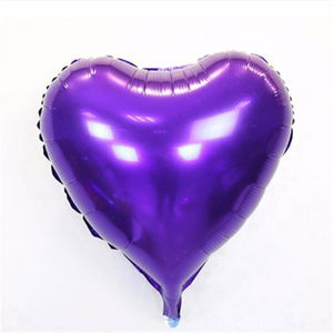 Heart Balloon Foil Purple 45 cm 18 inch