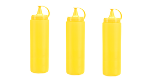 Mayonnaise Sauce Bottle - 1000ML Giant Size Yellow 3Pcs