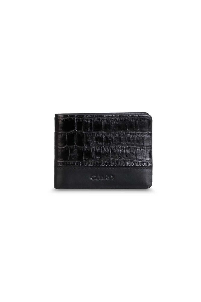 Black Croco Genuine Leather Men's Wallet