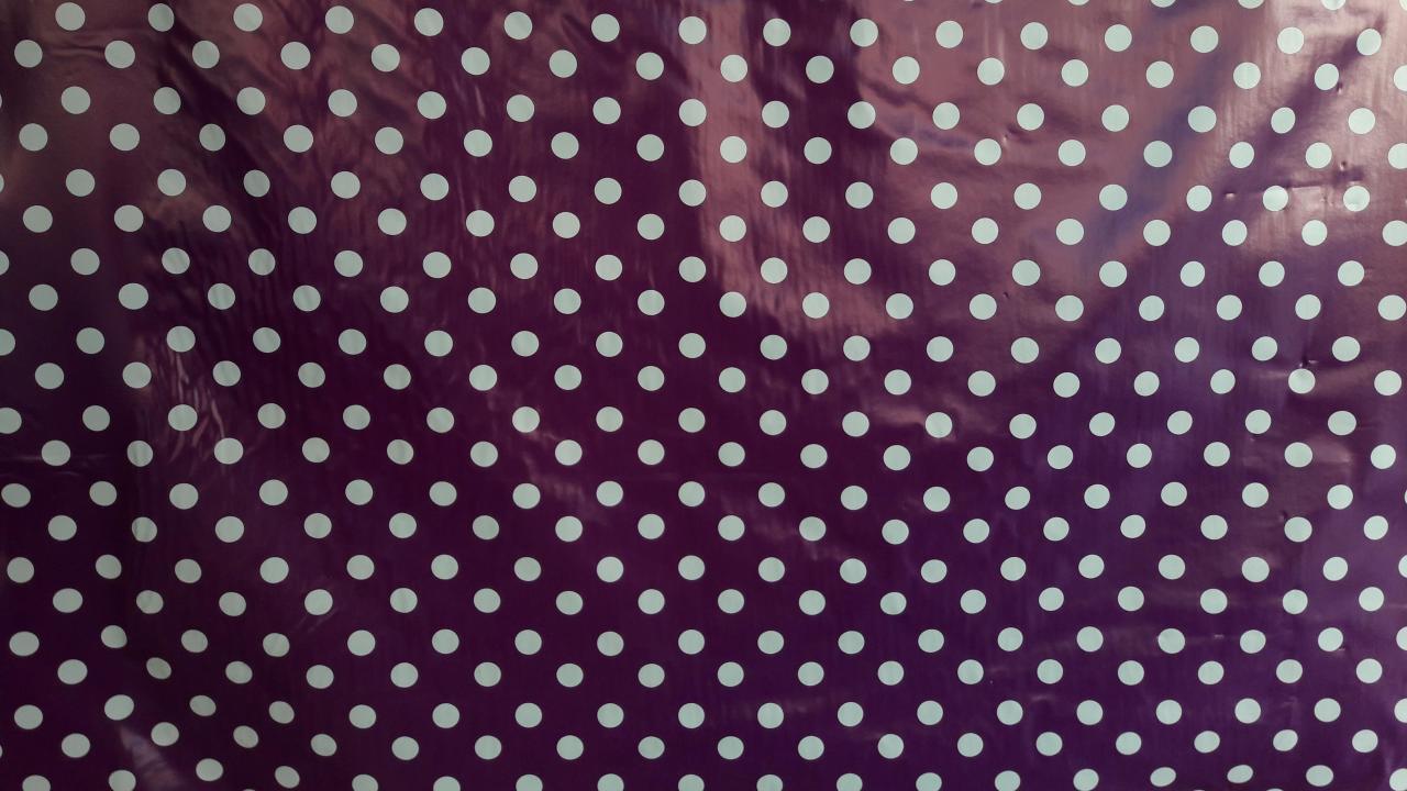 Florista Polka Dot Purple Tablecloth 1 Meter