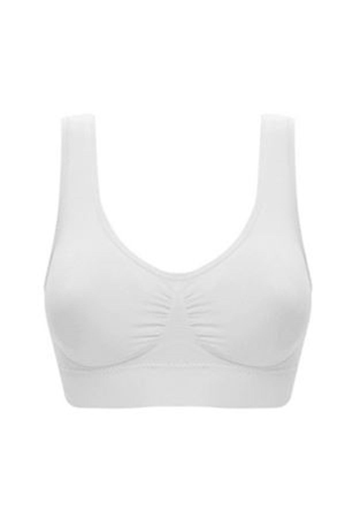 White Seamless Women's Padded Bra Corset