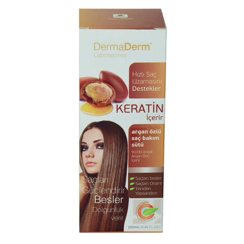 Keratin Argan Extract Hair Care Milk Effective for Fast Hair Growth 250 ML