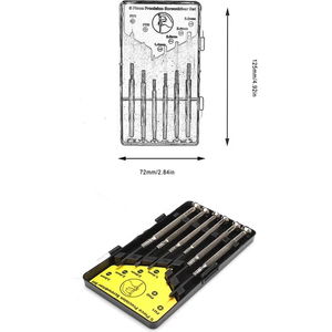 6 Piece Precision Screwdriver Repair Kit - Phone - Watch Repair Kit