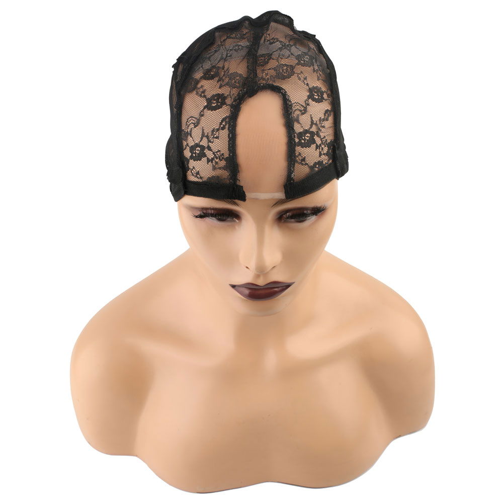 Small U Lace Tulle Wig Sewing Net / Black